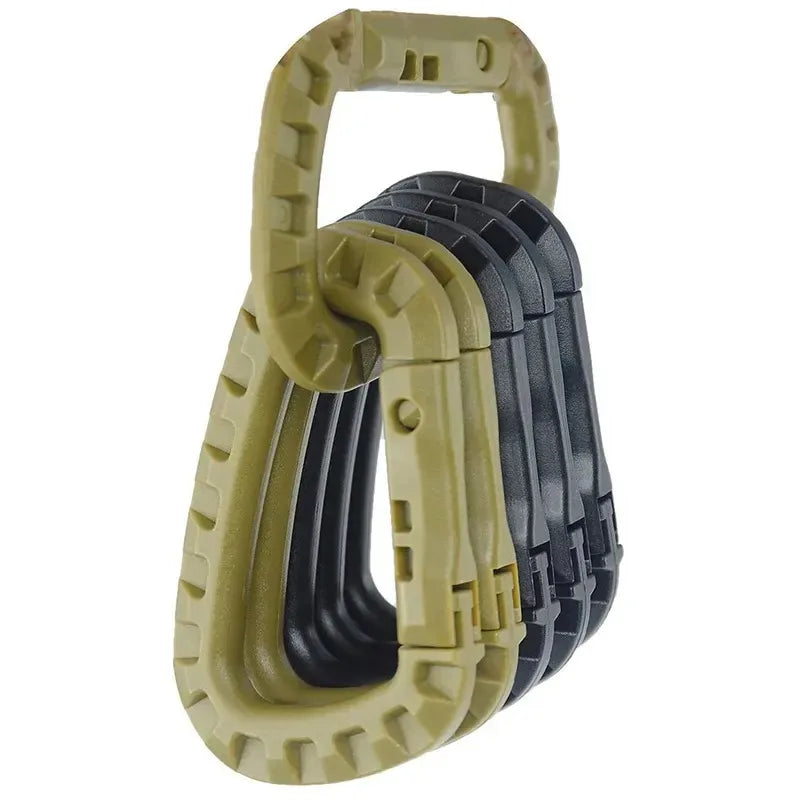 1-10Pcs Military Tactical Carabiner Clips Accessories D-Ring Buckle Mountaineering Carabiner Backpack Hanging Key Outdoor Gadget