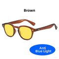 VIVIBEE Retro Blue Light Blocking Glasses Men Night Vision Yellow Lens Square UV400 Women Bluelight Filter Computer Eyeglasses