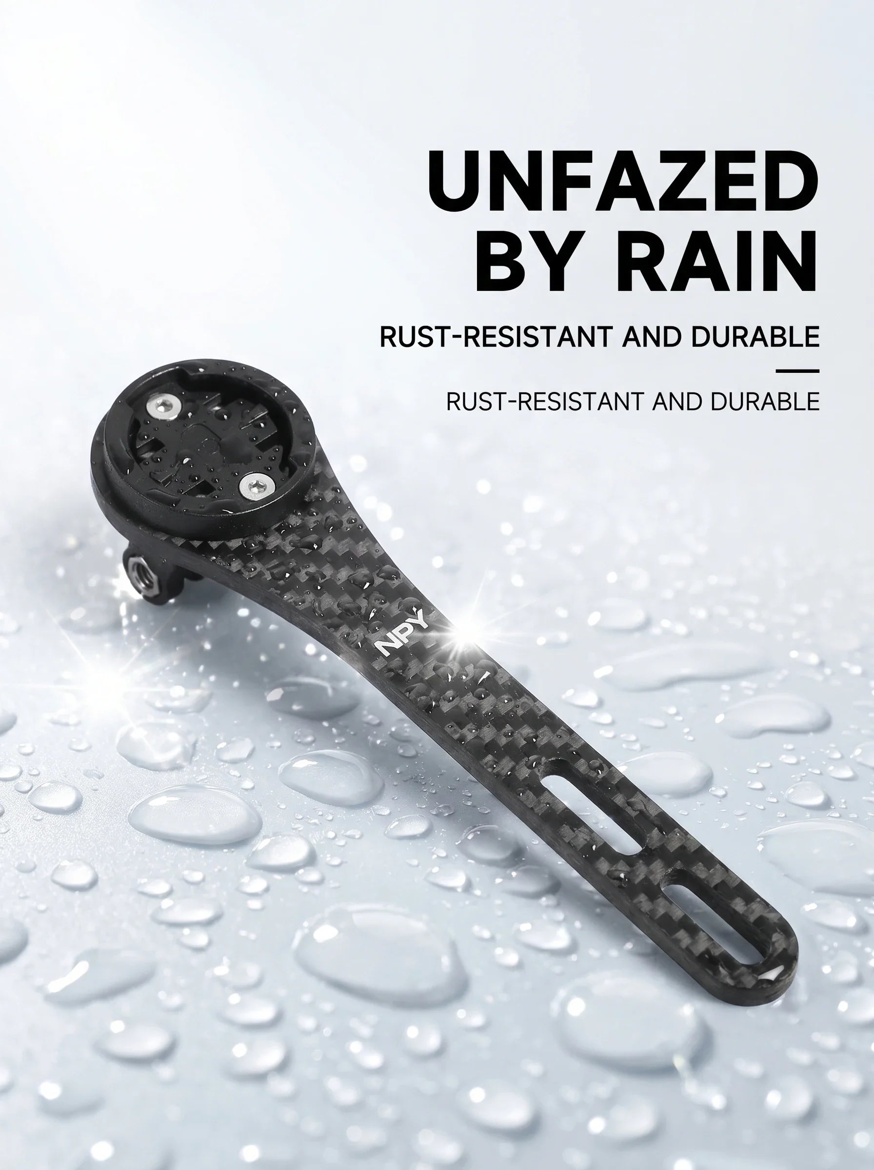 NPY Carbon Fiber Speedometer Holder Integrated Handlebar Mount For Wahoo/Bryton/Garmin Speedometer Mount Bicycle Accessories
