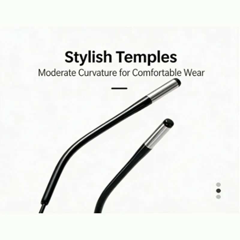 New Progressive Multifocal Reading Glasses for Both Near and Far Vision, Ultra-Light Metal Full-Frame, Anti-Blue Light, Suitable