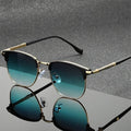 Vintage Square Metal Frame Sunglasses for Men and Women, Retro Unisex Fashion UV400 Protection Eyewear