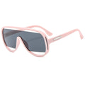 Fashion Oversized Pilot Men Unique Hollow Sunglasses Women Retro One Piece Gradient Mirror Shades UV400 Rimless Sun Glasses