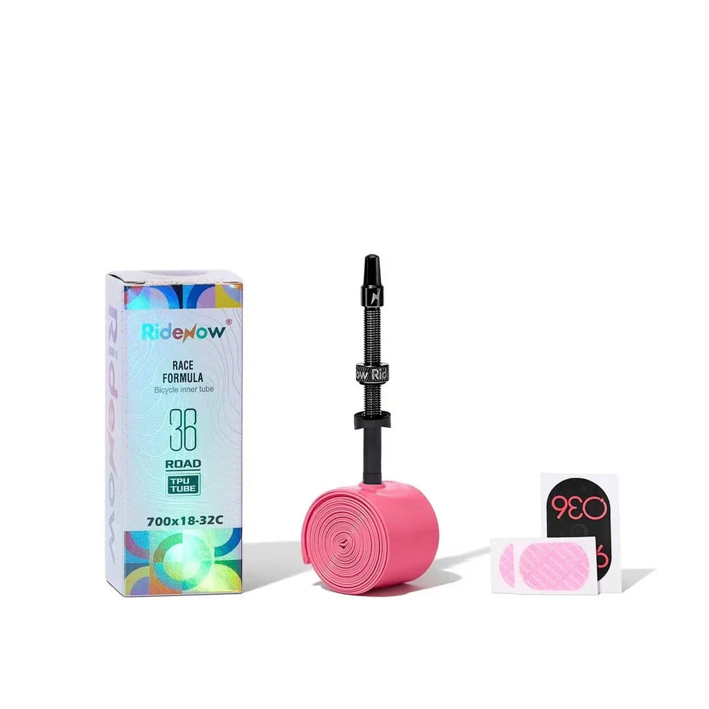 Ridenow Upgraded Metal Nozzle 700c Tpu Inner Tube External Thread Tube 700x18-32c Road Bike Removable Valve Cores Inner Tire