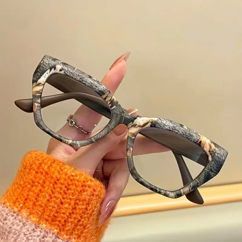Women's Retro Cat Eye Reading Glasses with Anti Blue Light, Daily Casual and Fashionable Matching