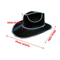 Light up Hats for Adults Party Headwear Cowboy Hat LED Hat Dress up Battery Operated Party Cowboy Hats Sparkly Cowboy Hat