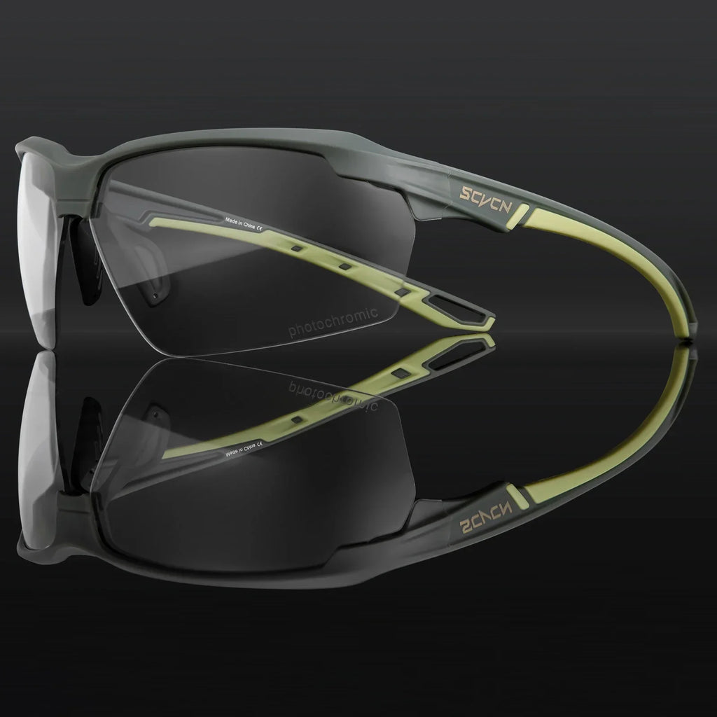 SCVCN Photochromic Glasses Cycling Sunglasses UV400 Hiking Goggles Men Outdoor Sports Glasses Women Driving Bicycle Bike Eyewear