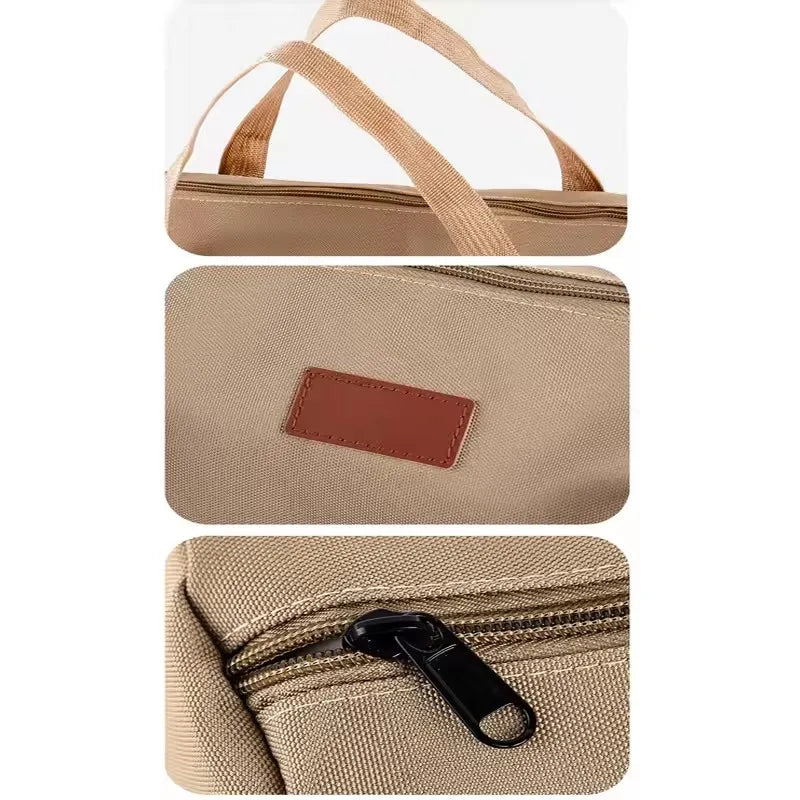 Outdoor Ground Nail Bag Camping Tent Pegs Bag Cylindrical Stake Storage Backpack Portable Miscellaneous Bag Storage Box Toolkit