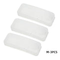 VIVIBEE Clip on Sunglasses Plastic Box Case M L White Transparent