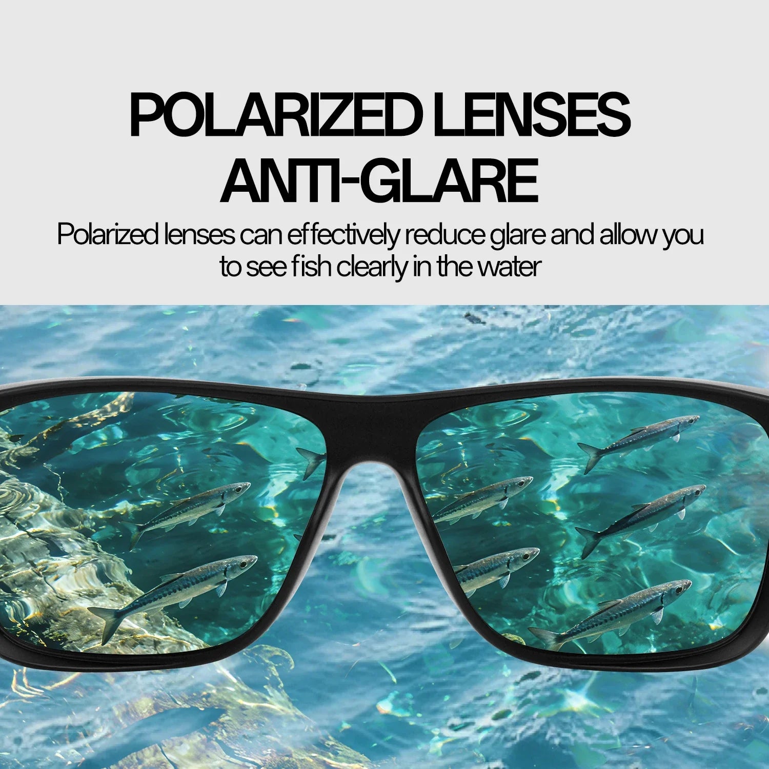 SCVCN Men Polarized Fishing Sunglasses Women Outdoor Water Sport Glasses Cycling Bike Sea Riverbank Fishing Beach UV400 Goggles