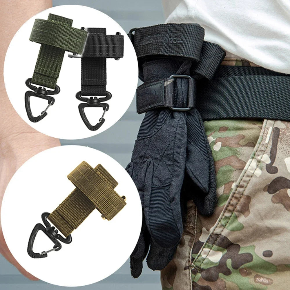1/3/6 Pcs New Multi-purpose Nylon Gloves Buckle Tactical Glove Hook Safety Clip Outdoor Hiking Climbing Rope Storage Accessories