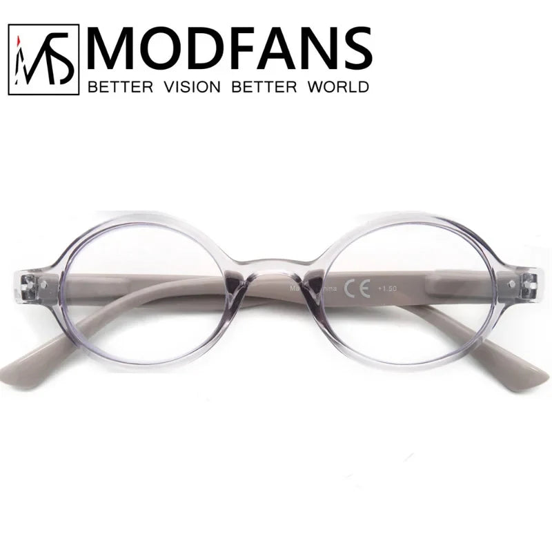 Women Round Classic Frame Presbyopic Glasses for Reading Men Reading Glasses Lightweight Spring Hinge with Diopter +1.0 to +4.0