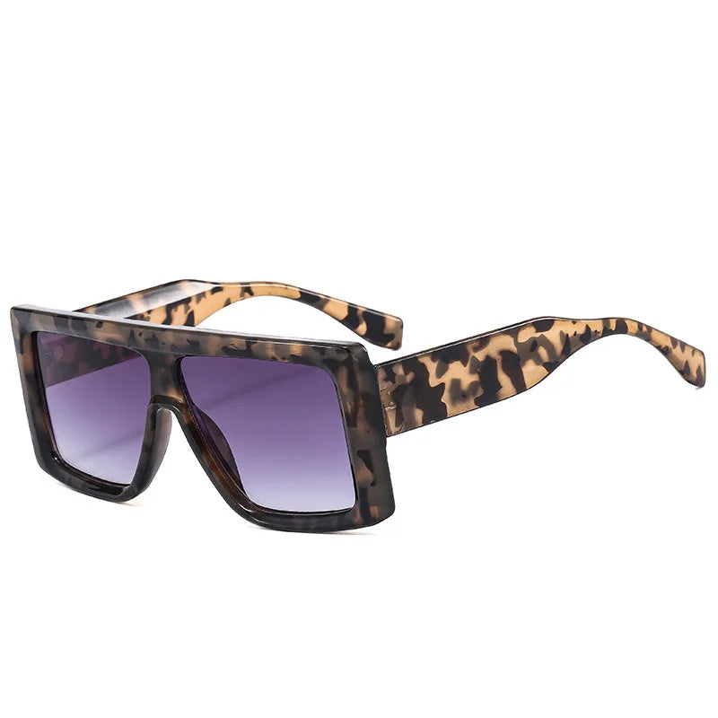 Fashion New Oversize Square Sunglasses Women Vintage Big Frame Shades Men Sun Glasses UV400 Eyewear Oculos Gafas