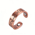 Trendy Punk Magnetic Therapy Pure Copper Rings for Women Men Anti Snoring Ring Power Slimming Health Care Jewelry