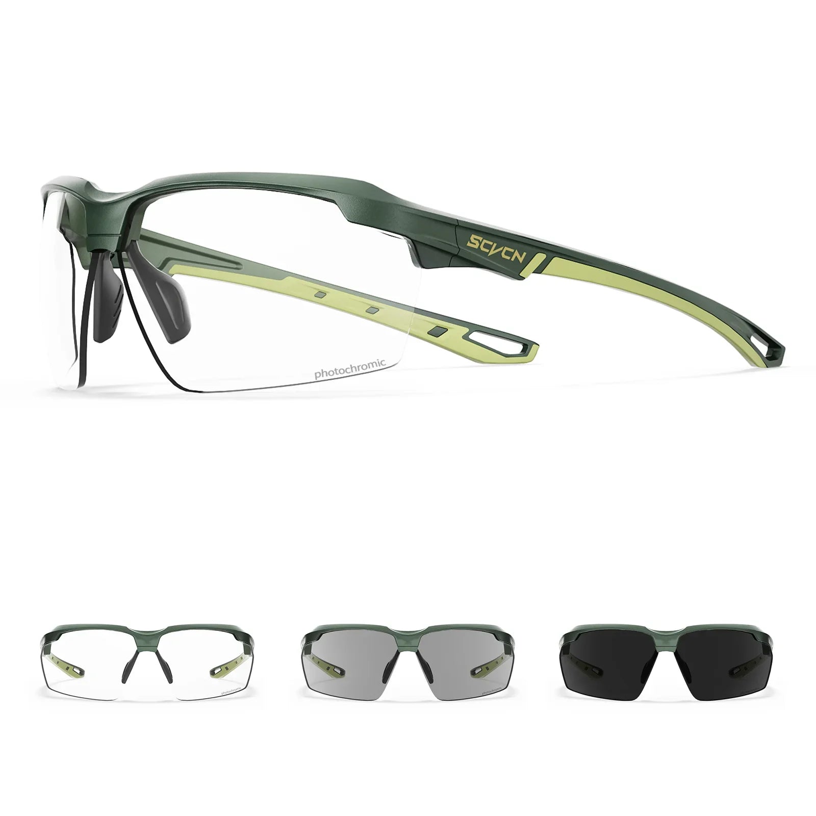 SCVCN Photochromic Bike Glasses UV400 Men Women Cycling Sunglasses MTB Mountain Outdoor Sports Eyewear Driving Fishing Camping