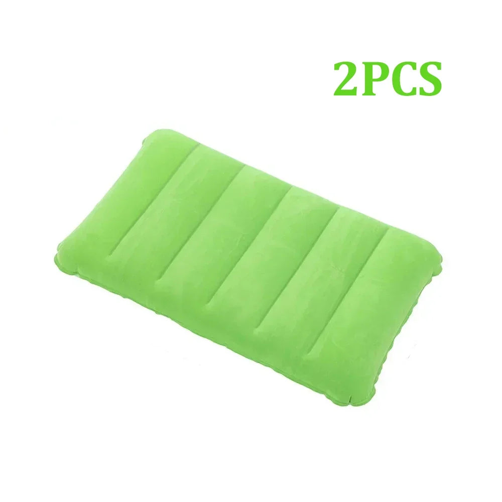 47x30cm Air Cushion Pillows Outdoor Camping Sleep Cushion Folding Square Inflatable Pillows Travel Backrest Plane Head Rest Big