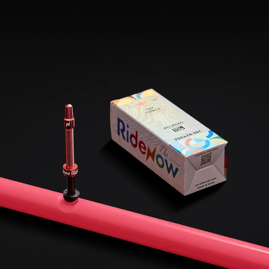 Ridenow Upgraded Metal Nozzle 700c Tpu Inner Tube External Thread Tube 700x18-32c Road Bike Removable Valve Cores Inner Tire