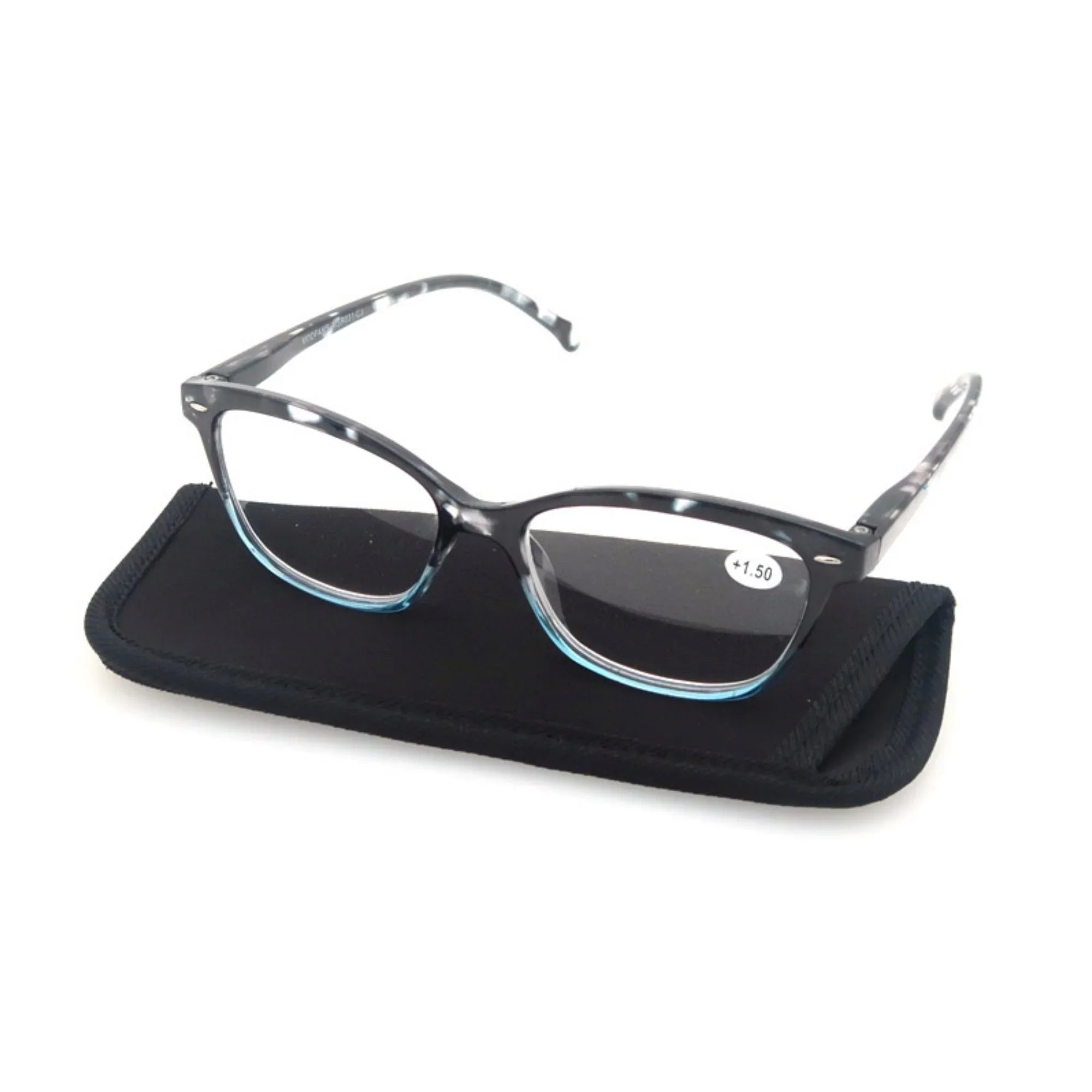MODFANS Reading Glasses For Women Small Face Readers Classic Frame Stylish Eyeglasses with Spring Hinge Presbyopic Glasses