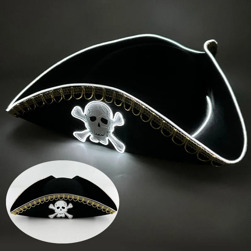 Bachelorette Party Glowing Supplies Luminous Bride Cowgirl Hat LED Pearlescent Cowboy Cap Fashion Neon Light Hat For Party