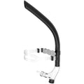 Swim Training Snorkel Frontal Swim Snorkel Tube Center-Mount Front One-Way Purge Valve Swimmer's Snorkel for Lap Swimming