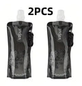 500ML Portable Ultralight Foldable Silicone Folding Water Bottle Water Bag Outdoor Sport Supplies Hiking Camping Soft Flask Bag