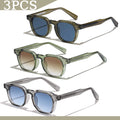 1/2/3 Pcs Wholesale New Square Retro Sunglasses Men Fashion Punk Sun Glasses Women Travel Eyewear Lunette De Soleil Femme UV400
