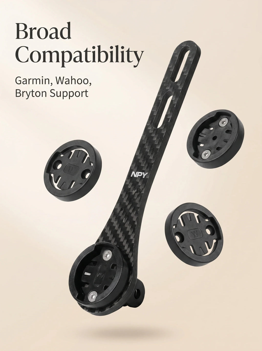 NPY Carbon Fiber Speedometer Holder Integrated Handlebar Mount For Wahoo/Bryton/Garmin Speedometer Mount Bicycle Accessories