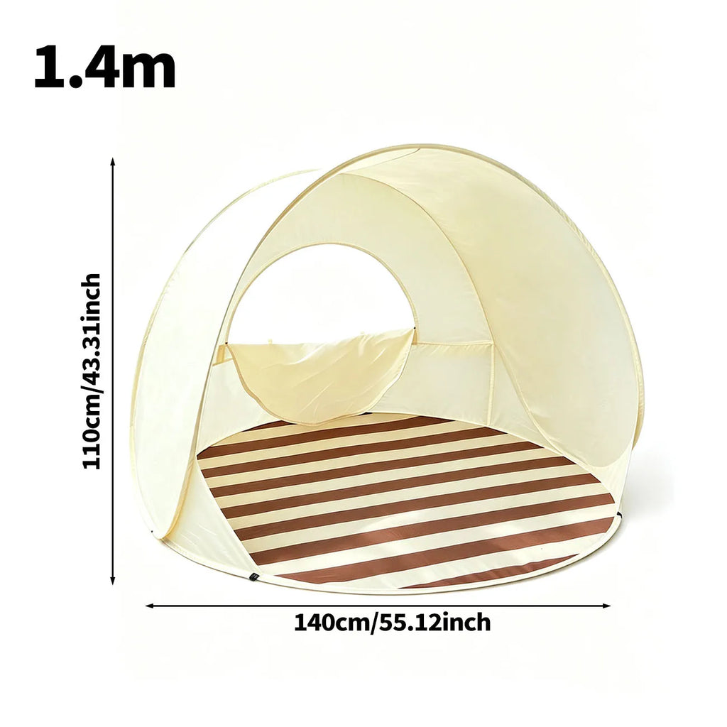 1.2/1.3/1.4M Instant Pop Up Tent No Assembly Portable Outdoor Shade Shelter Spacious Folding Canopy for Lawn Picnic Camping