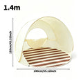 1.2/1.3/1.4M Instant Pop Up Tent No Assembly Portable Outdoor Shade Shelter Spacious Folding Canopy for Lawn Picnic Camping