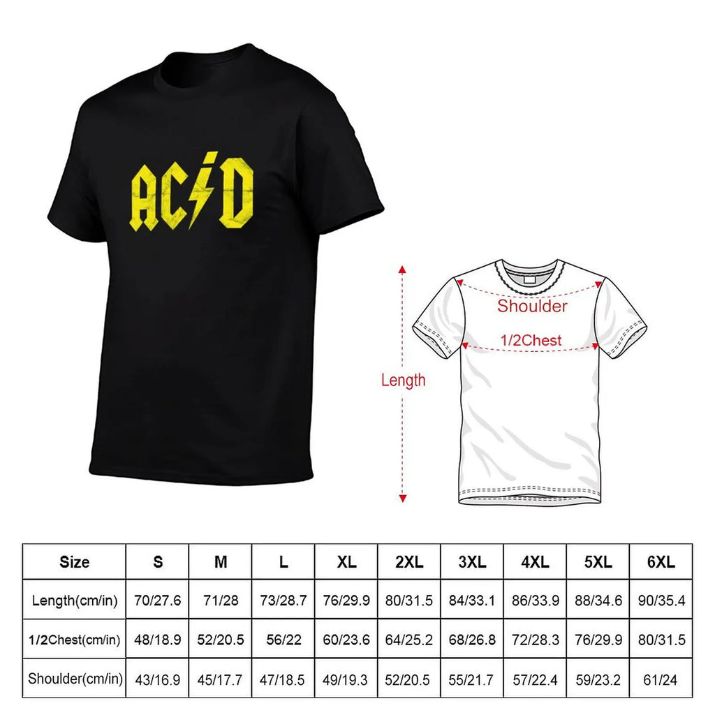 Acid House 90s Retro Techno Rave DJ Producer Vintage T-Shirt Art Pattern Printed Casual Top