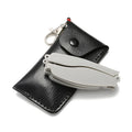 Anti blue light reading glasses, foldable and portable with leather cover, high-definition resin reading glasses