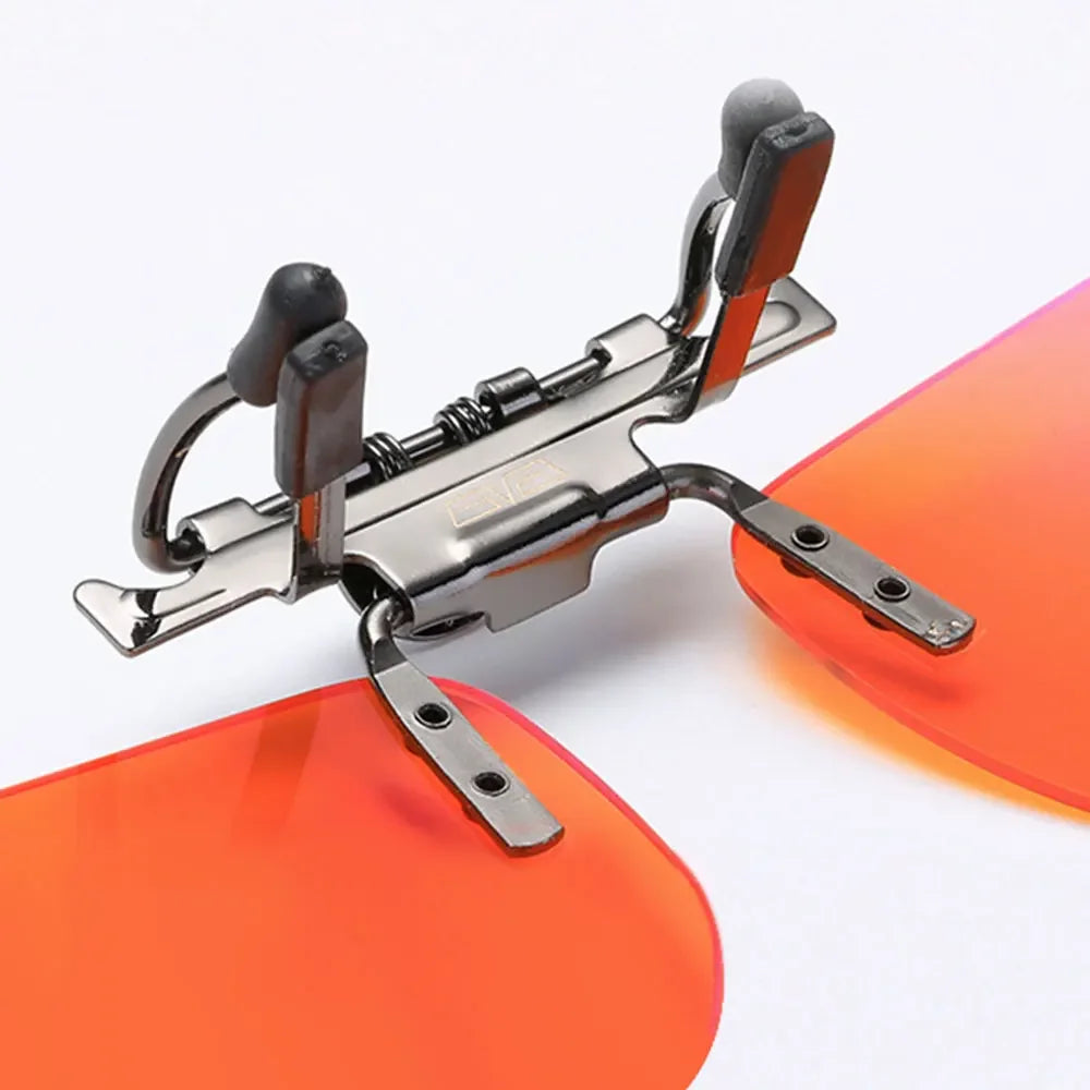 Anti Blue Light Lenses Clip On Red Lenses Better Sleep Clip On Orange Lens For Gaming Or Working Yellow Driving Lens Polarized