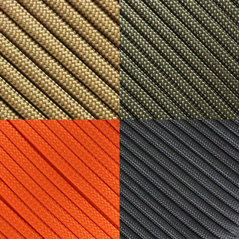 7 Cores 550 Paracord Cord 3 5 10 31 M Dia.4mm For Survival Lanyard Parachute Rope Camping Hiking Clothesline Tent Accessories