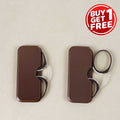 2PC Men Women Circular Nose Clip Reading Glasses Legless Ultra Thin Portable Clear Lens Durable Luxury Brand Designers Eyewear
