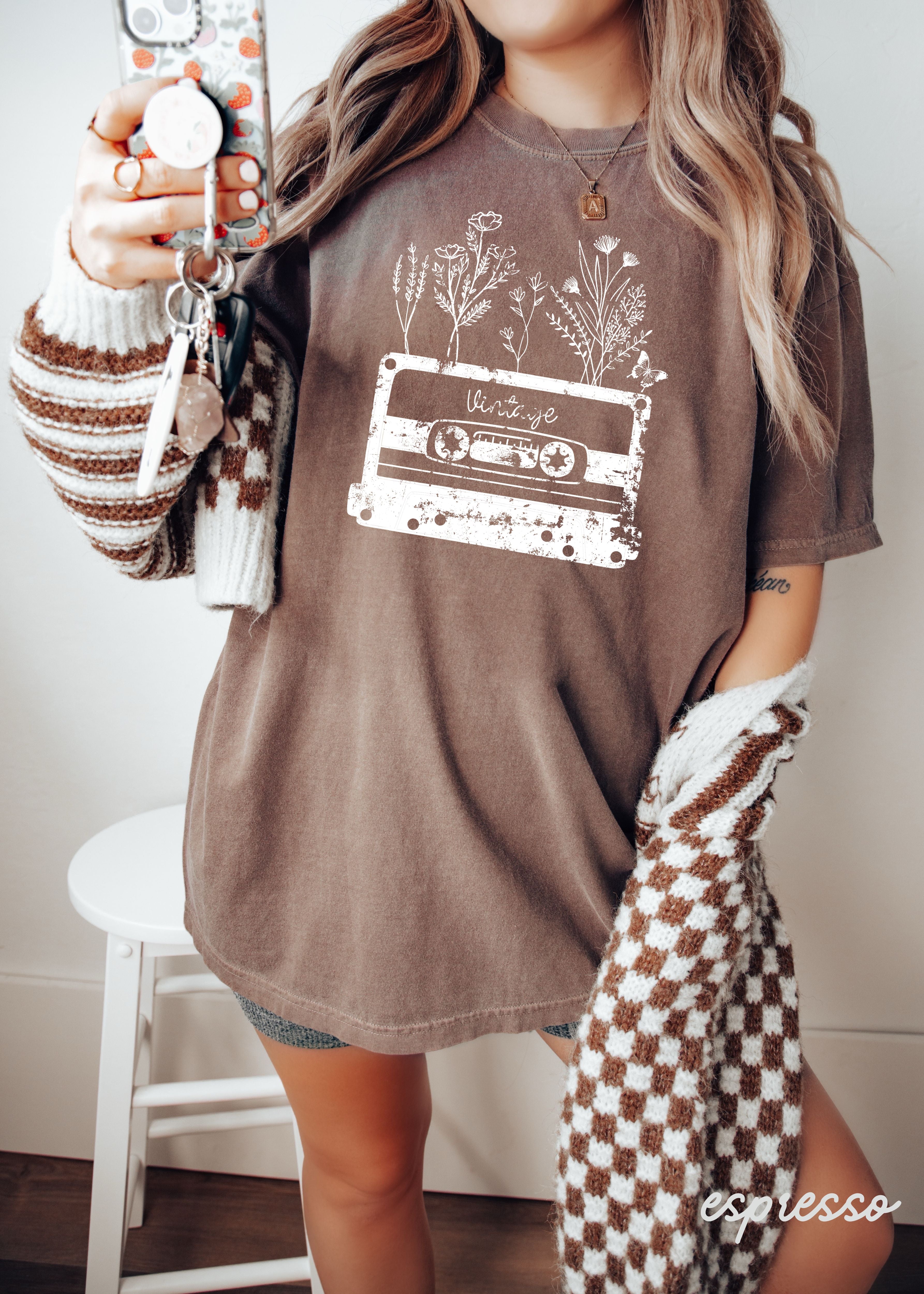 PRE-ORDER: Floral Vintage Tape Tee *10 Colors (S-3X)