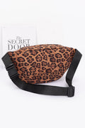 Faux Suede Leo Crossbody Bag
