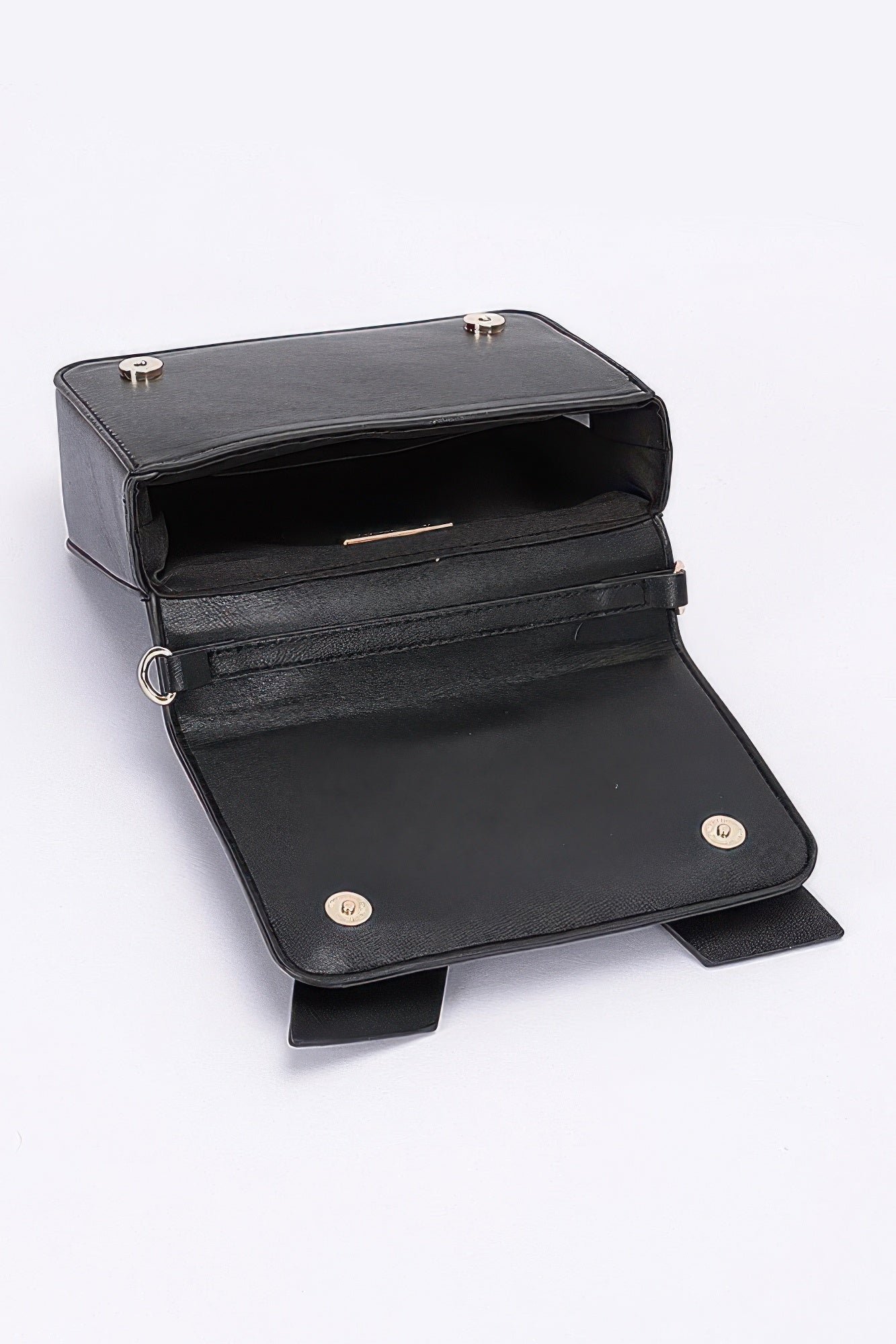 Faux Leather Ribbon Top Handle Bag