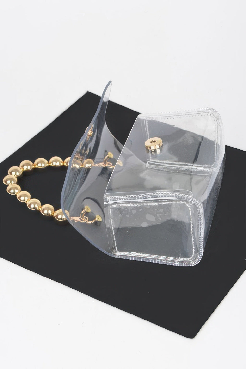 Transparent Ccb Handle Flap Clutch
