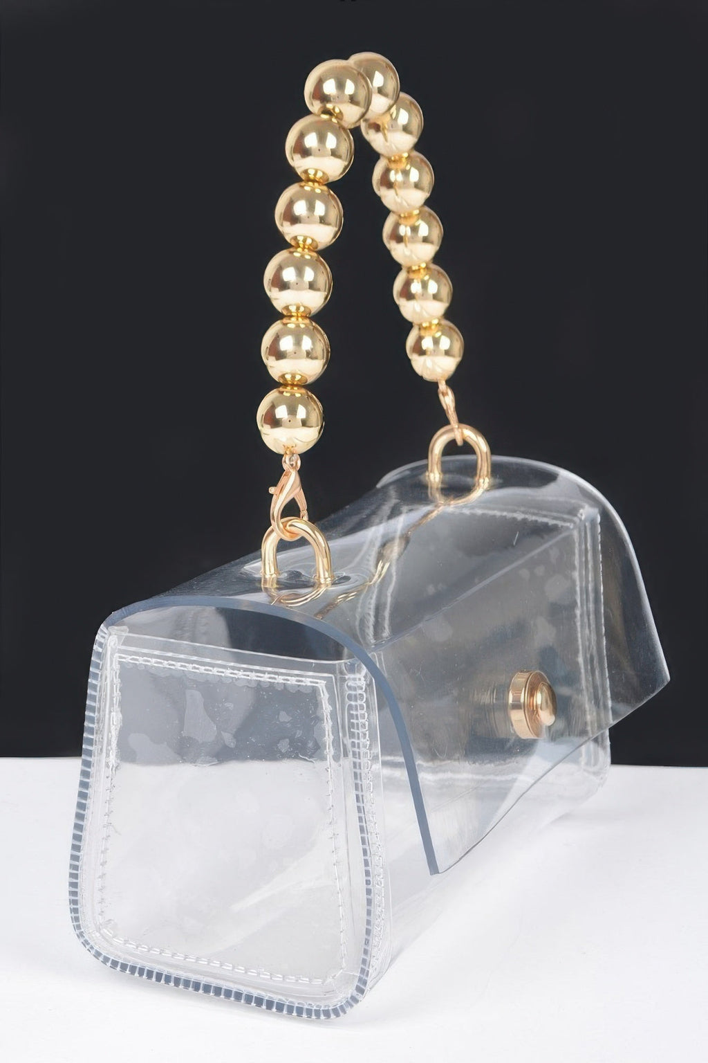 Transparent Ccb Handle Flap Clutch