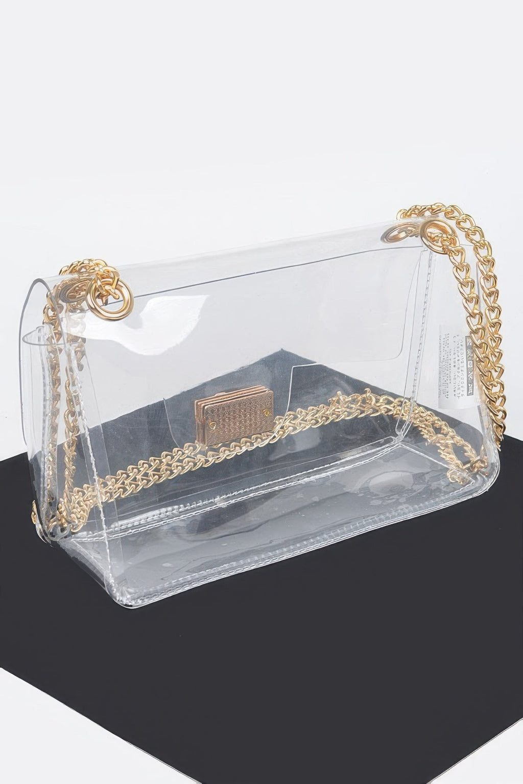 Transparent Flap Crossbody Bag