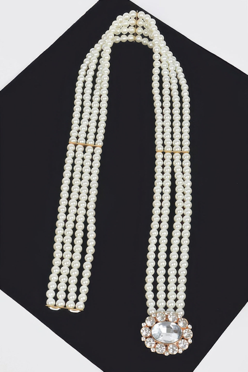 Faux Pearl Stretch Belt