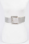 Clear Pvc Metal Buckle Belt