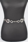 Hammered Metal Chain Belt