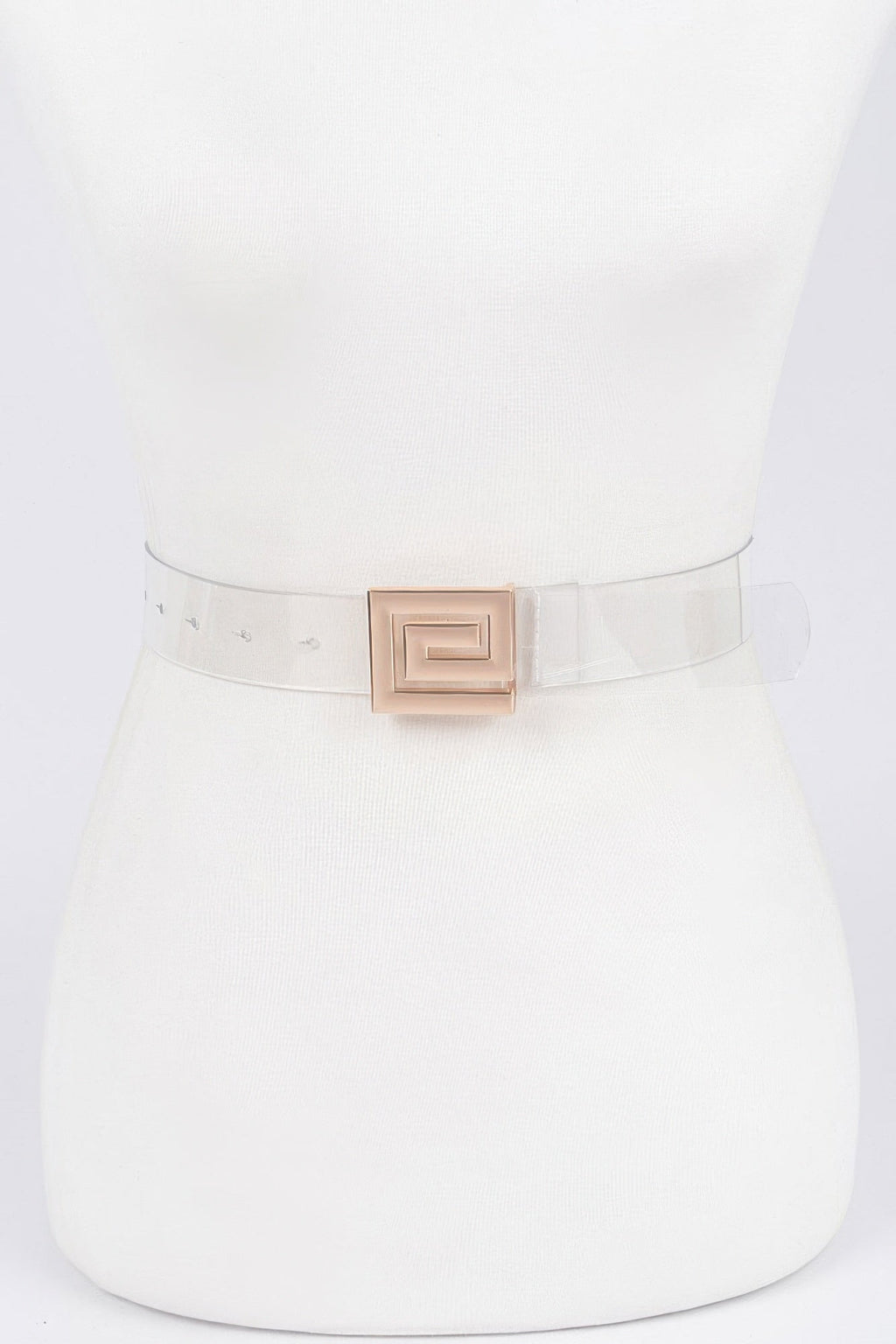 Metal Buckle Vegan Belt