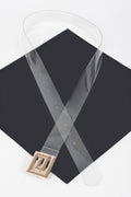 Metal Buckle Vegan Belt