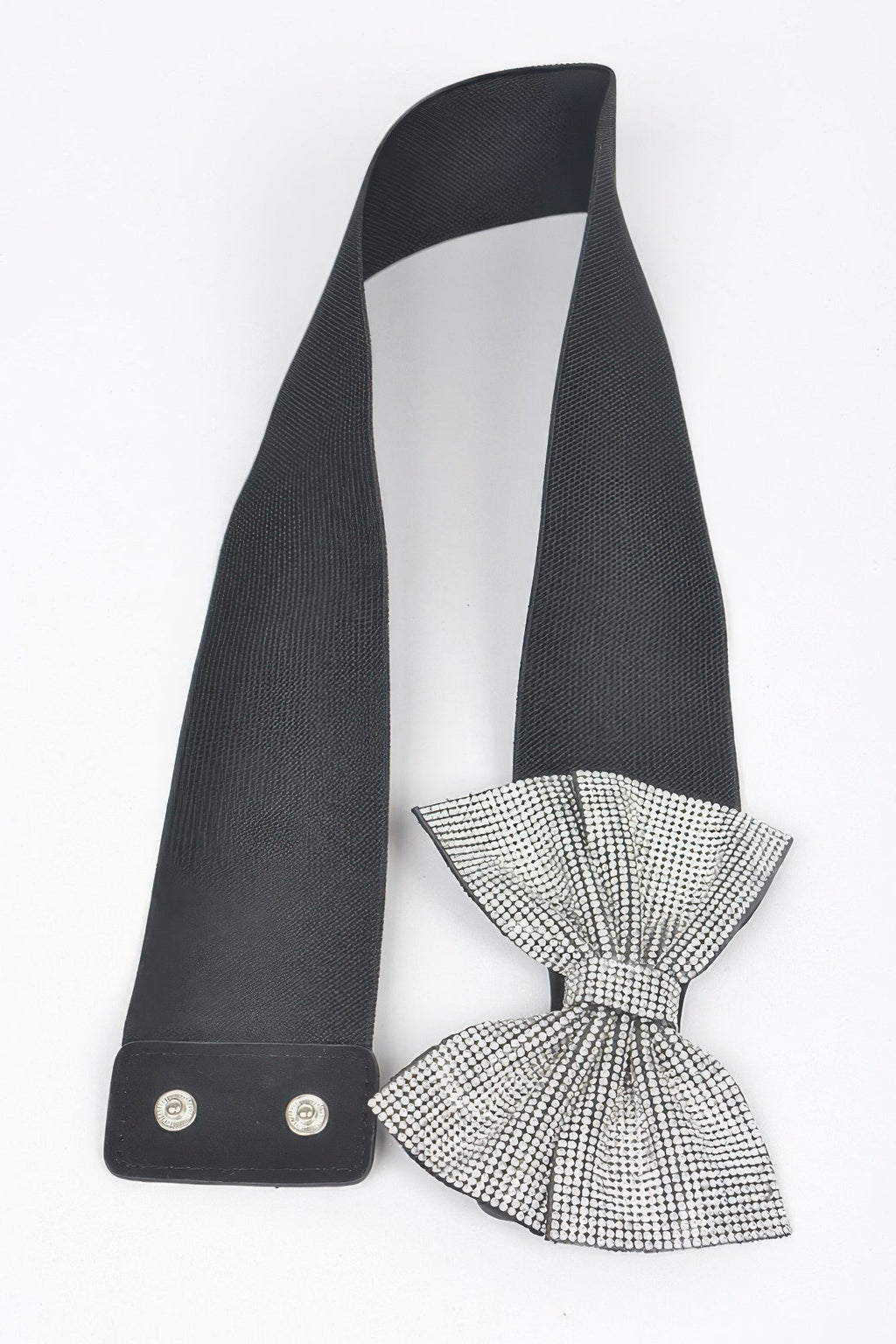 Rhinestone Ribbon Elastic Belt