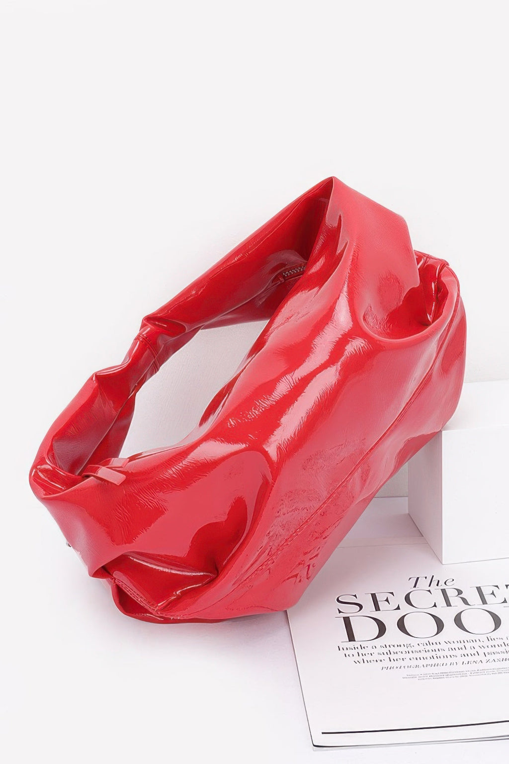 Patent Leather Hobo Bag