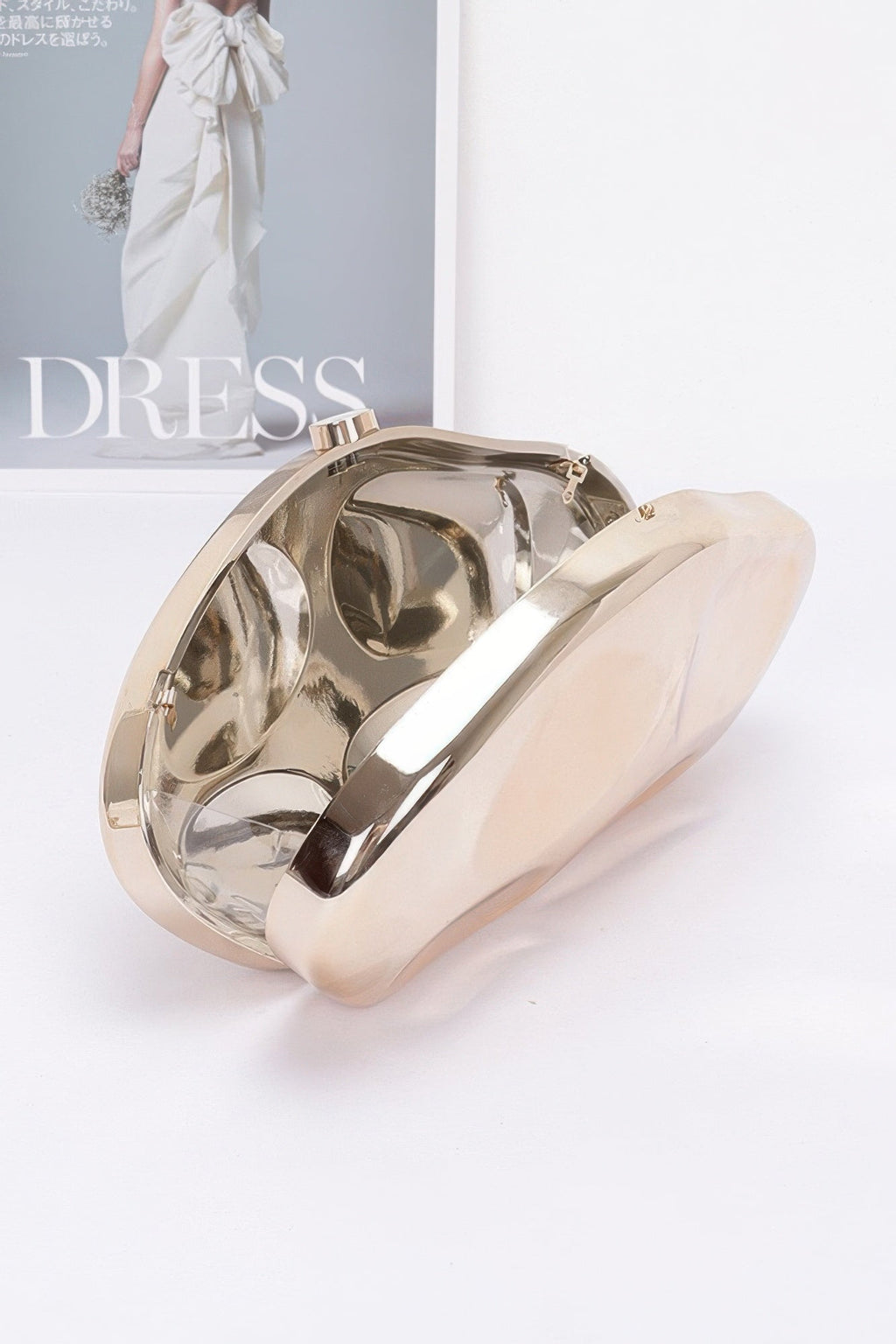 Metallic Plastic Party Clutch
