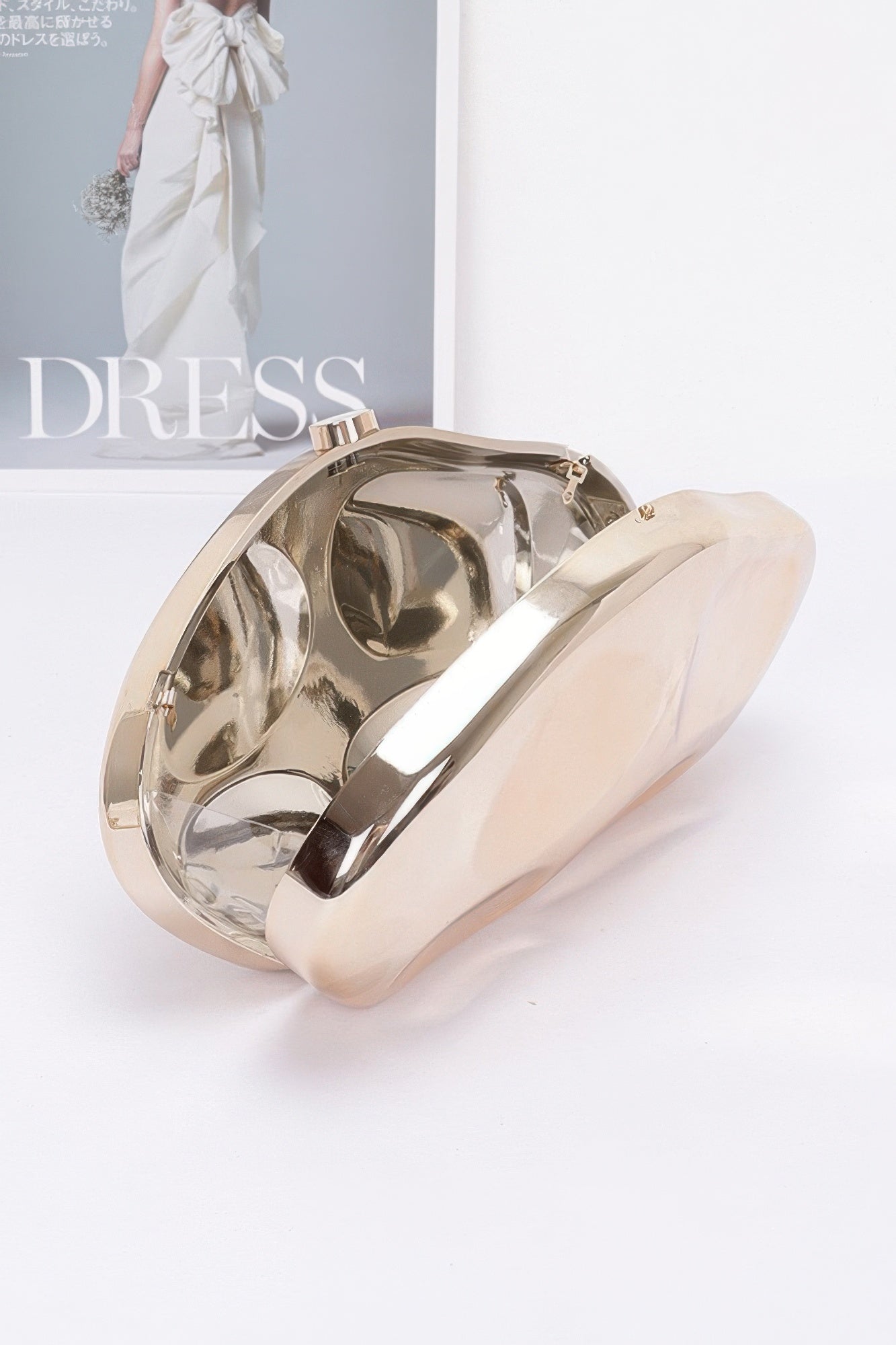 Metallic Plastic Party Clutch