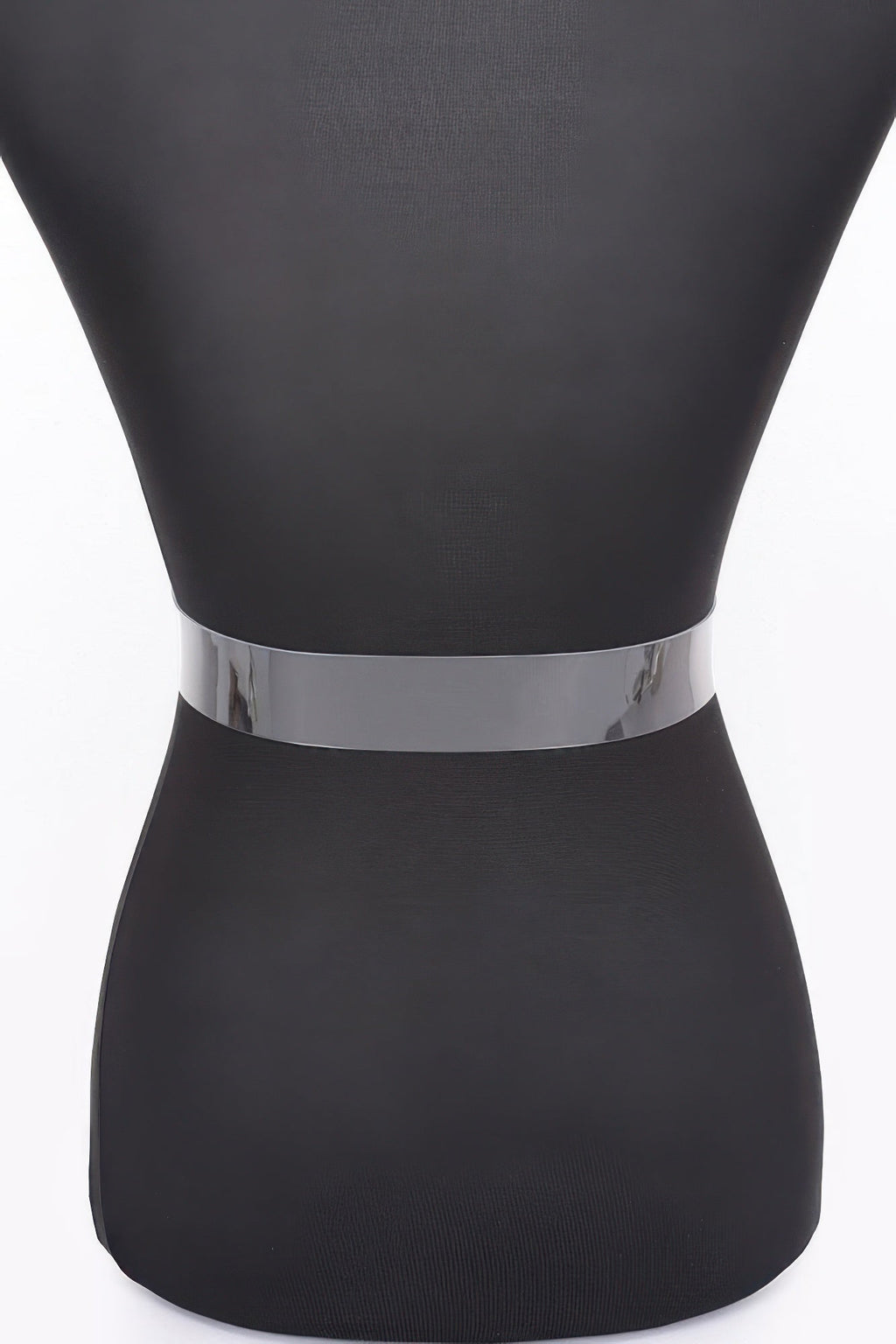 Rhinestone Metal Buckle Clear Belt