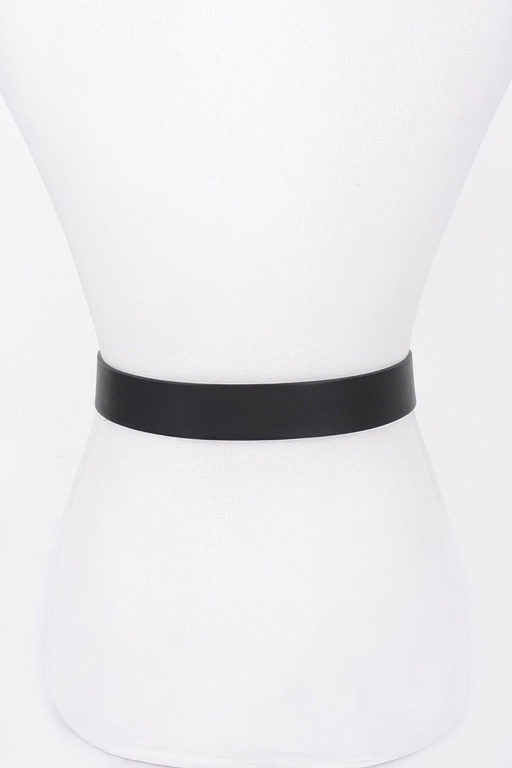 Faux Leather Metal Buckle Belt